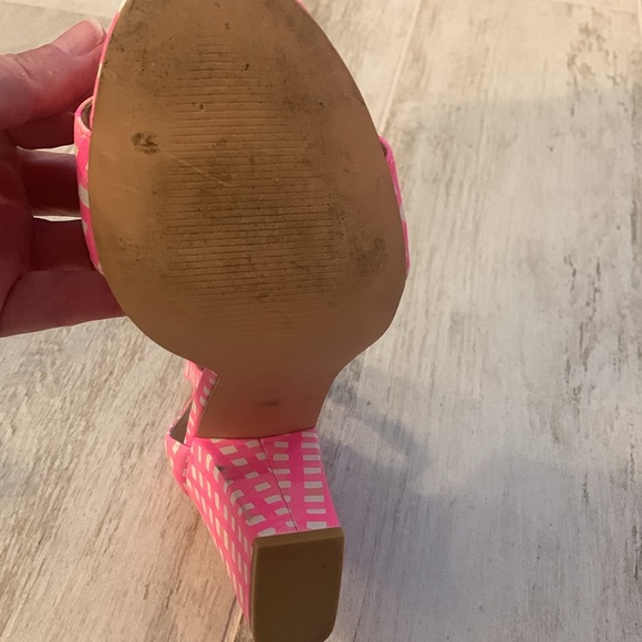 Lilly Pulitzer Amber Lynn Sandals size 9 in pink Tropics - Picture 10 of 13